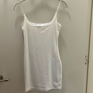 White mini dress